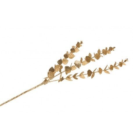 BRANCHE EUCALYPTUS PAILLETTES BRONZE 61CM