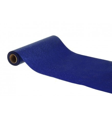 CHEMIN DE TABLE PAILLETTES PREMIUM BLEU NUIT 30CMx5M