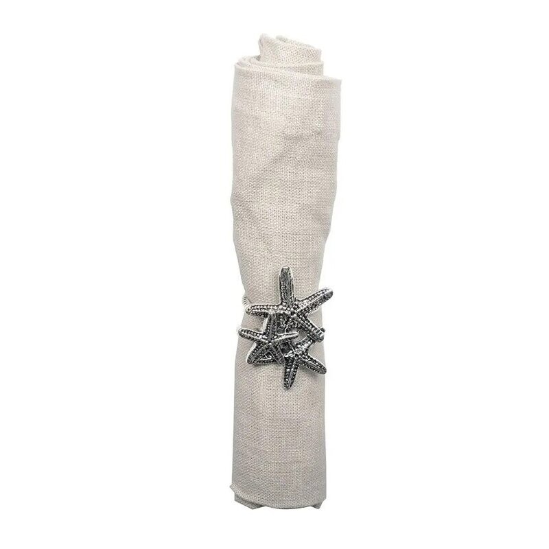 RONDS DE SERVIETTES ETOILE DE MER (x4)