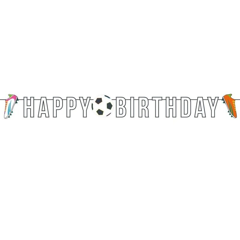 GUIRLANDE "HAPPY BIRTHDAY" FOOTBALL 3M