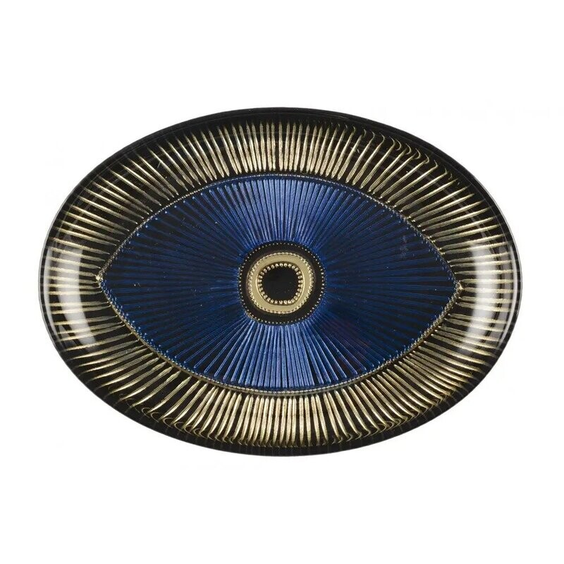 COUPELLE OVALE OEIL FONCE 22x15.5X2CM