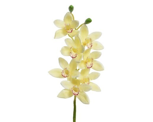 ORCHIDEE JAUNE SUR TIGE 81CM
