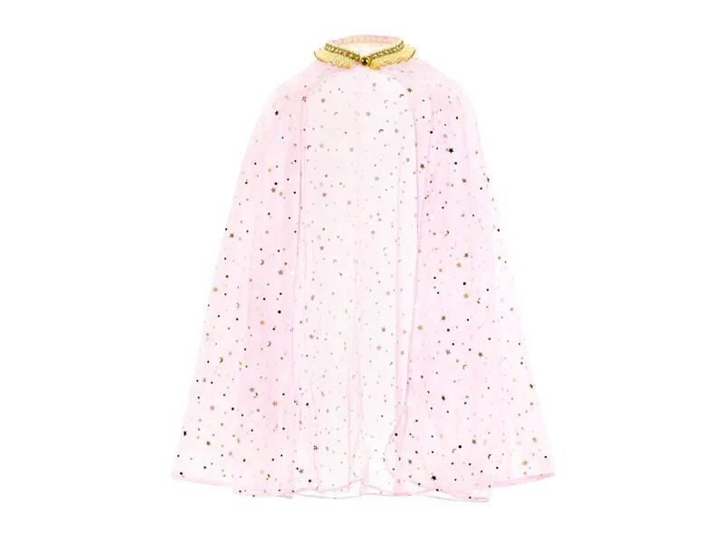 CAPE ROSE ET MOTIFS OR 3 A 7 ANS