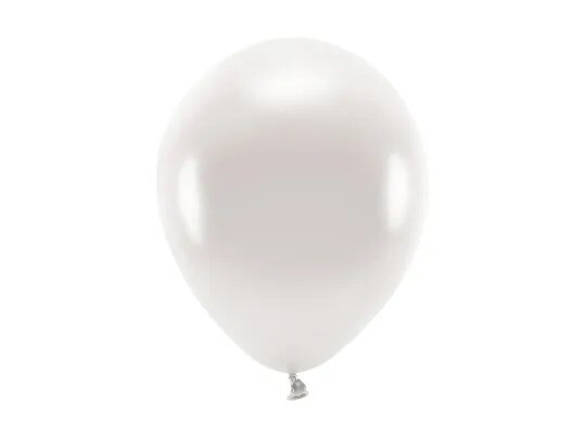 BALLON LATEX PERLE METALLISE 26CM ECO-RESPONSABLE BIODEGRADABLE (x10)