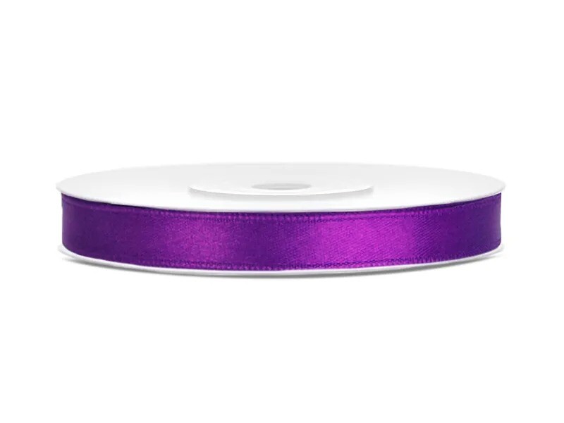 RUBAN SATIN VIOLET 6MMX25M