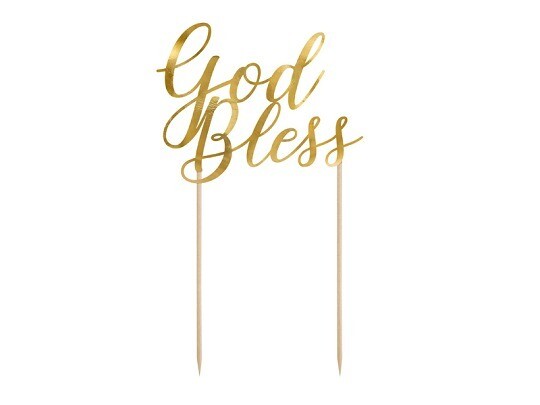 CAKE TOPPER GOD BLESS 27.5CM