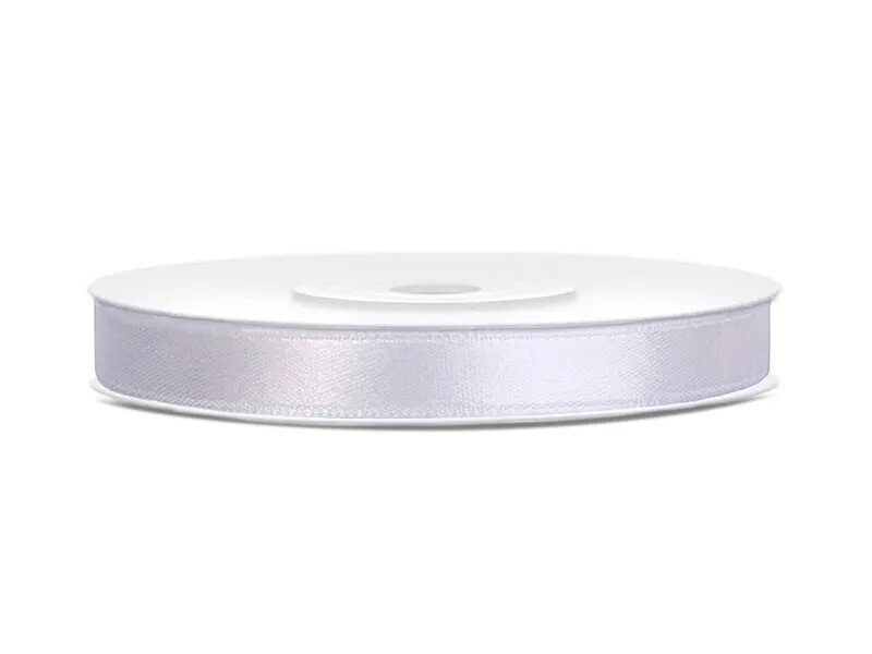 RUBAN SATIN BLANC 6MMX25M