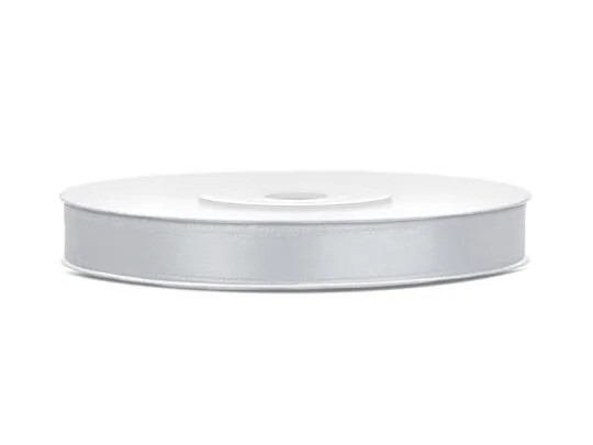 RUBAN SATIN ARGENT 6MMX25M