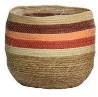 PANIER HERBE TRESSE OCRE GM 33x30CM