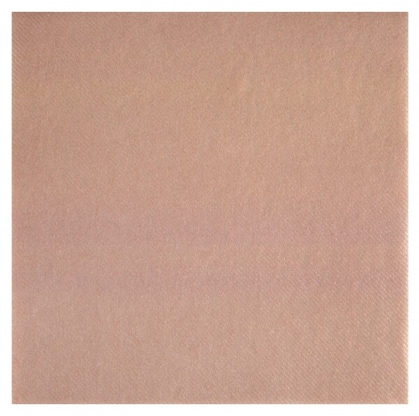 SERVIETTE AIRLAID ROSE GOLD 65GR/M2 40CM (x25)