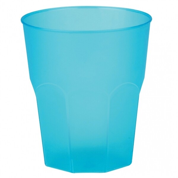 GOBELET PP TURQUOISE GIVRE 35CL (20)
