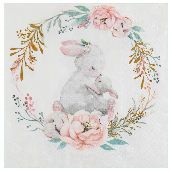 SERVIETTE MON PETIT LAPIN 33CM (x20)