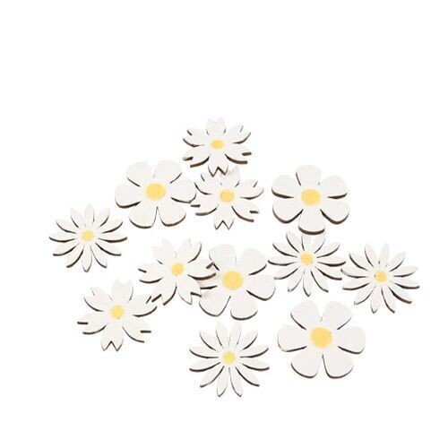 CONFETTIS MARGUERITE BOIS 3.3CM (x10)
