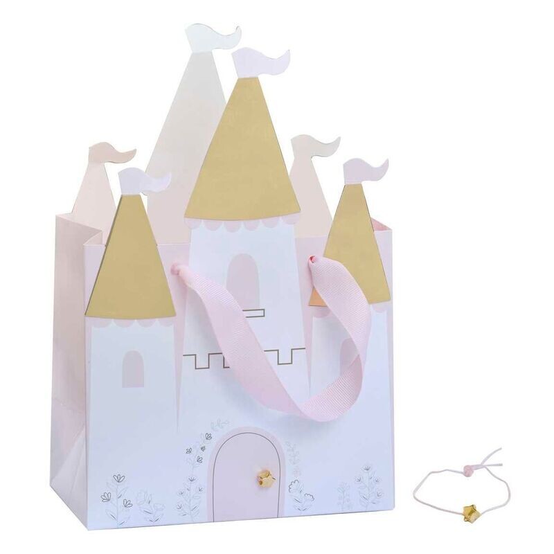 SAC A GOODIES CHATEAU DE PRINCESSE 25x16.5x5CM (x5)