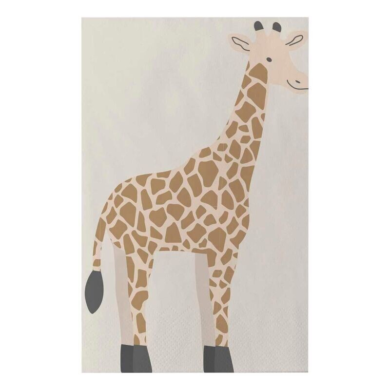 SERVIETTE GIRAFE 16.5x11CM (x16)