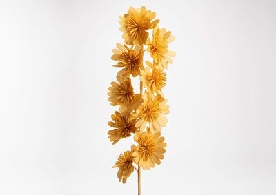 GERBERAS JAUNE MIEL SUR TIGE 103CM