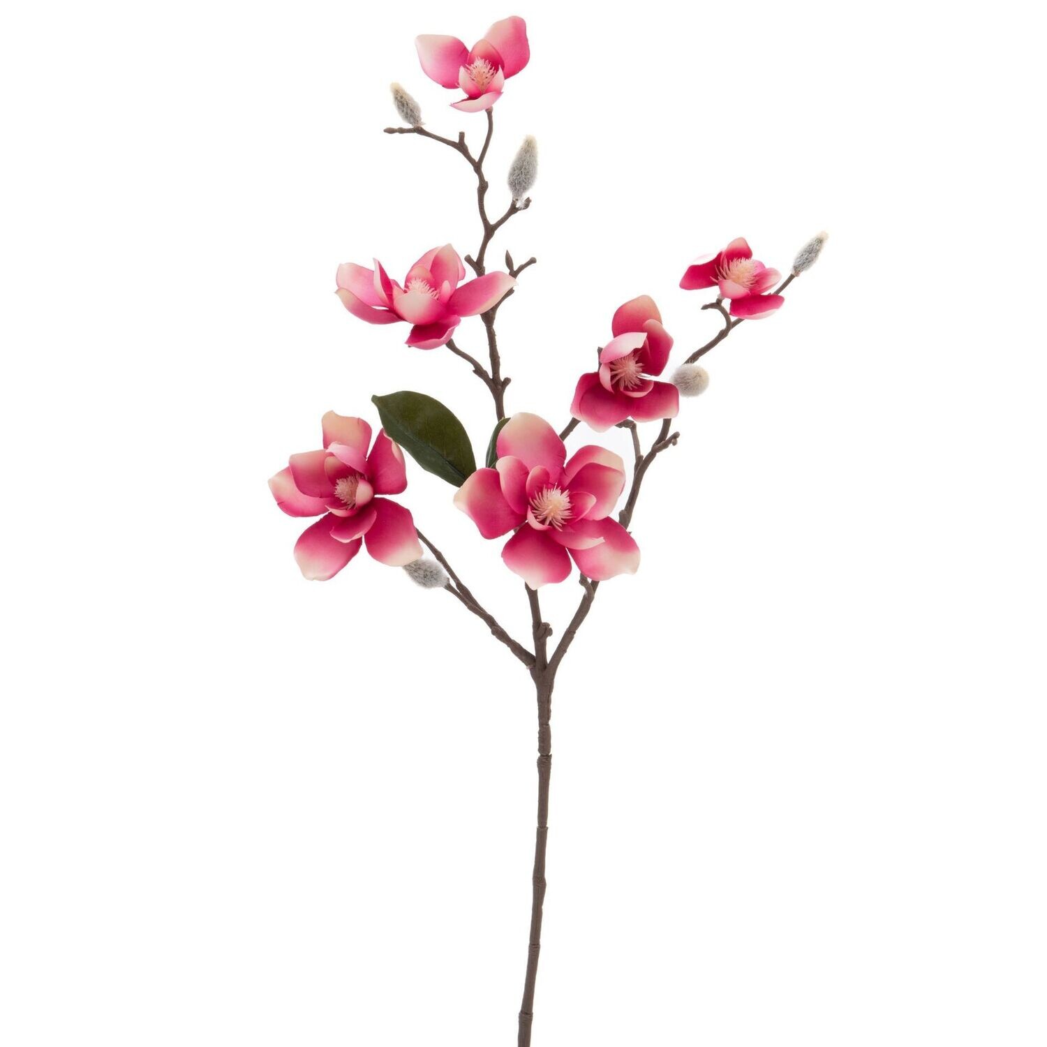 BRANCHE DE MAGNOLIAS ROSE 63CM