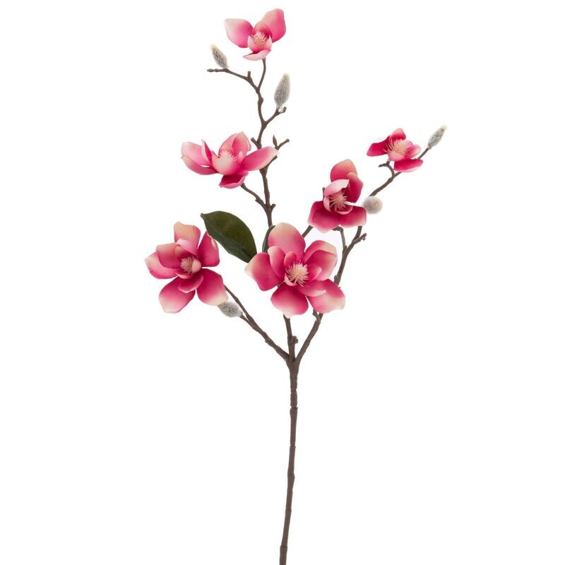 BRANCHE DE MAGNOLIAS ROSE 63CM