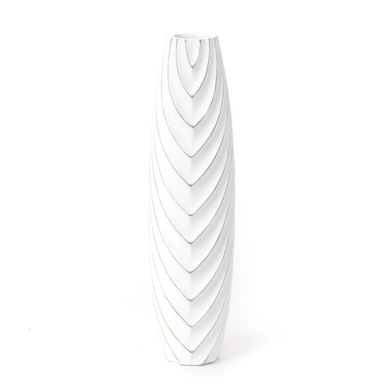 VASE SANTORIN AZUR BLANC 59CM