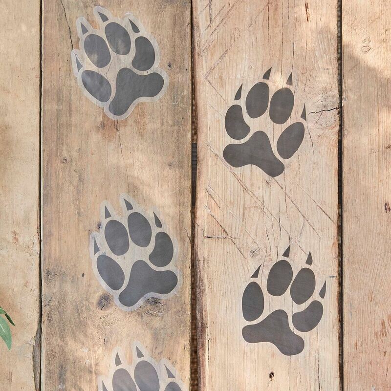 STICKERS TRACE DE PATTES LION 17X16CM (6)