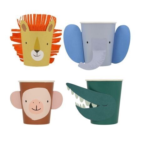 GOBELET ANIMAUX DE LA SAVANE 25CL (x8)