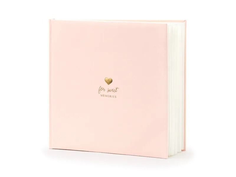 LIVRE D'OR ROSE FOR SWEET MEMORIES DORE 20.5X20.5CM 22P