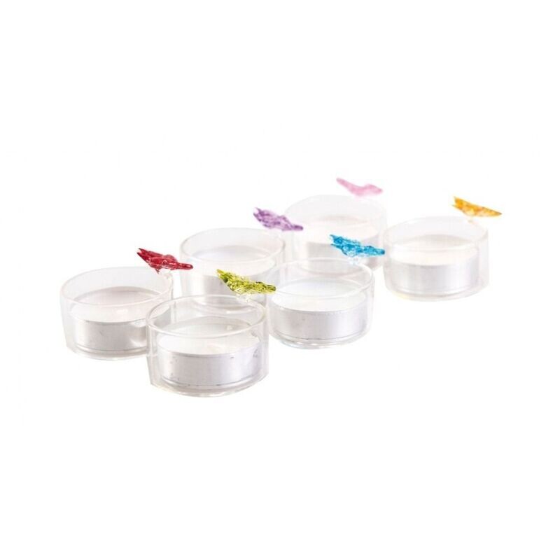 BOUGEOIR PAPILLON COULEURS ASSORTIS 6CM