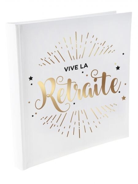 LIVRE D'OR "VIVE LA RETRAITE" 24x24CM