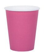 GOBELET CARTON ROSE CERISE 27CL (x10)