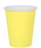 GOBELET CARTON JAUNE CITRON 27CL (x10)
