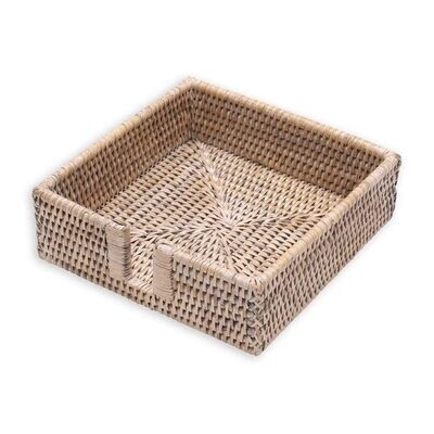 SUPPORT A SERVIETTE 33CM TRESSAGE NATUREL