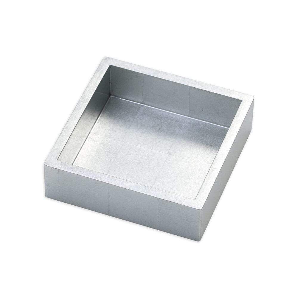 SUPPORT A SERVIETTES COCKTAIL LAQUE ARGENT