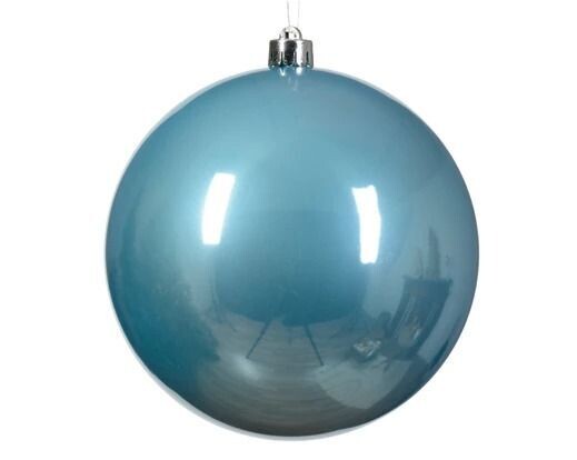 BOULE PLASTIQUE BLEU SUCRE 14CM