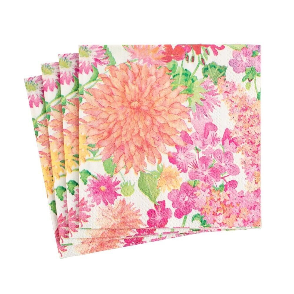 SERVIETTE COCKTAIL SUMMER BLOOMS 25CM (x20)
