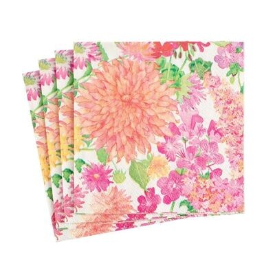 SERVIETTE COCKTAIL SUMMER BLOOMS 25CM (x20)