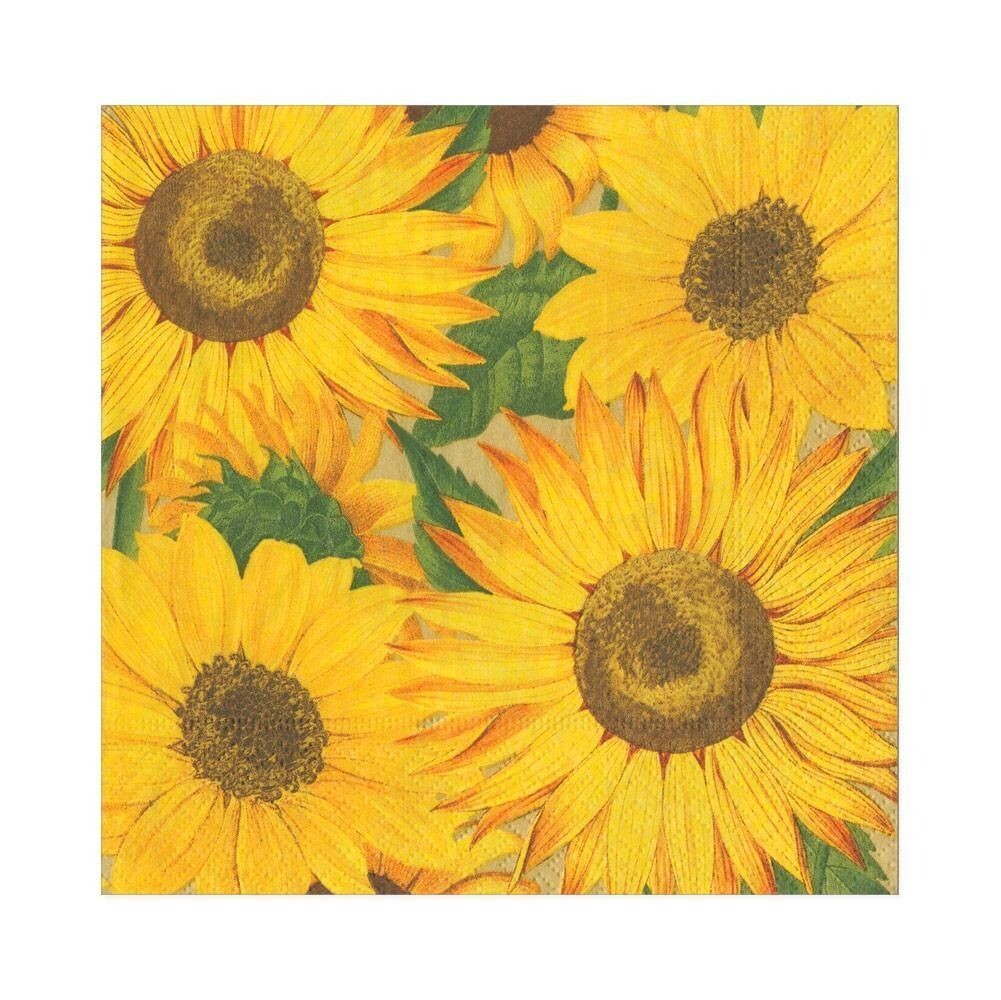 SERVIETTE TOURNESOLS 33CM (x20)