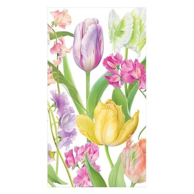 SERVIETTE PLIEE FLEURS DE PRINTEMPS 11x20CM (x15)