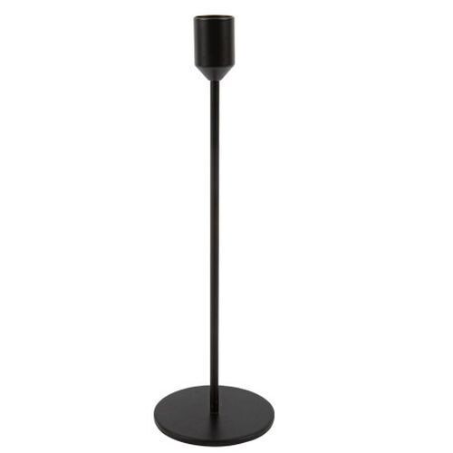 BOUGEOIR ISAAC METAL NOIR MAT 8x26CM