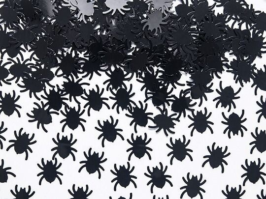CONFETTIS ARAIGNEE NOIRE 1.5CM 15GR
