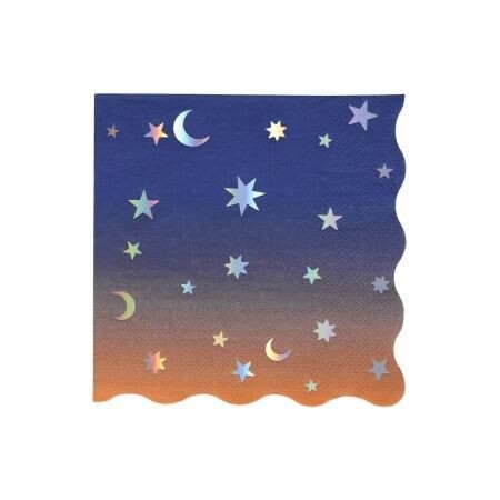 SERVIETTE NUIT ETOILEE 33CM (x16)
