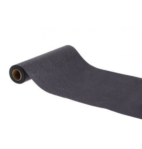 CHEMIN DE TABLE PAILLETTES PREMIUM NOIR 30CMx5M