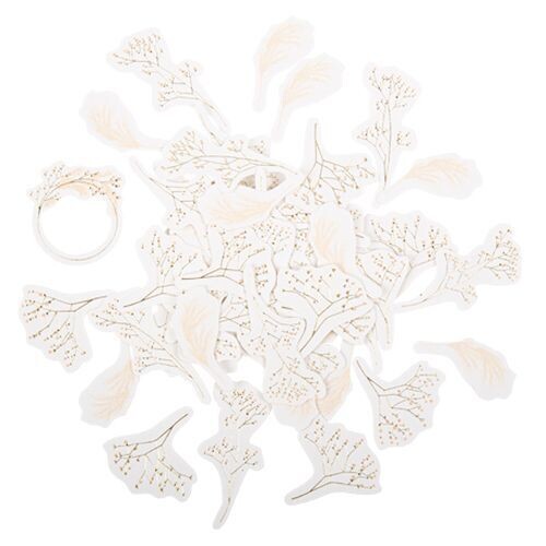 CONFETTIS FLEURS DE CHAMPS BLUSH ET OR 2 A 3.5CM (x100)
