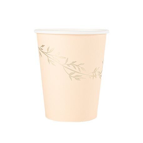 GOBELET JOLIS BRINS BLUSH ET OR 25CL (x8)