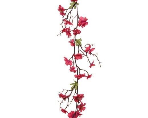 GUIRLANDE DE FLEURS DE CERISIER FUCHSIA 1.87M