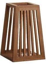 LANTERNE BOIS DE SAPIN TRAPEZE PAROIS VERRE MM