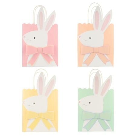 SAC A GOODIES LAPIN PASTEL 15.2x18.4x7.6CM (x8)