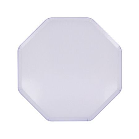 ASSIETTE OCTOGONALE LILA 21CM (x8)