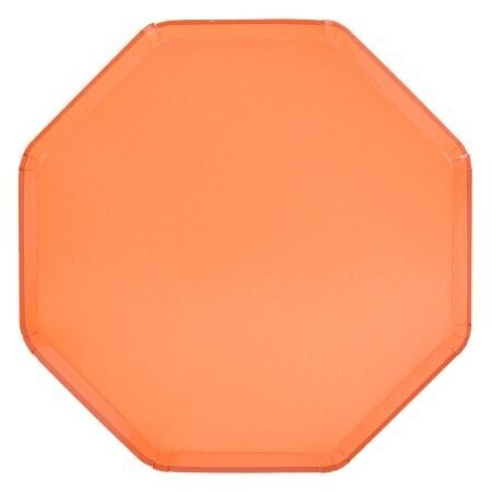 ASSIETTE OCTOGONALE PAPAYE 26CM (x8)