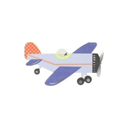 SERVIETTE FORME AVION 19.7x10.8CM (x16)