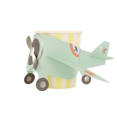 GOBELET AVION 3D 25CL (x8)